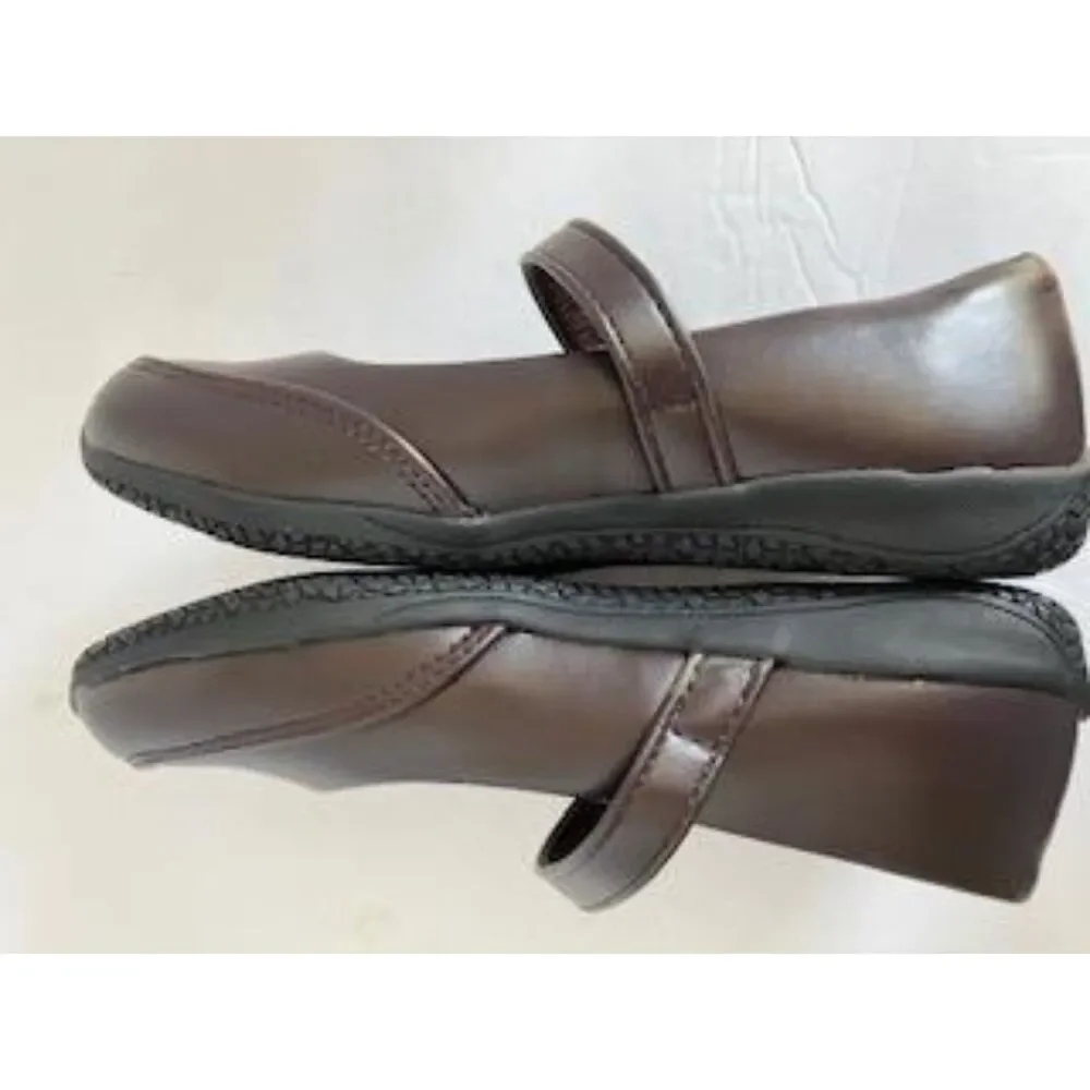 Little Girls School 10 Dark Brown Mary Jane Shoes Sz 12/29